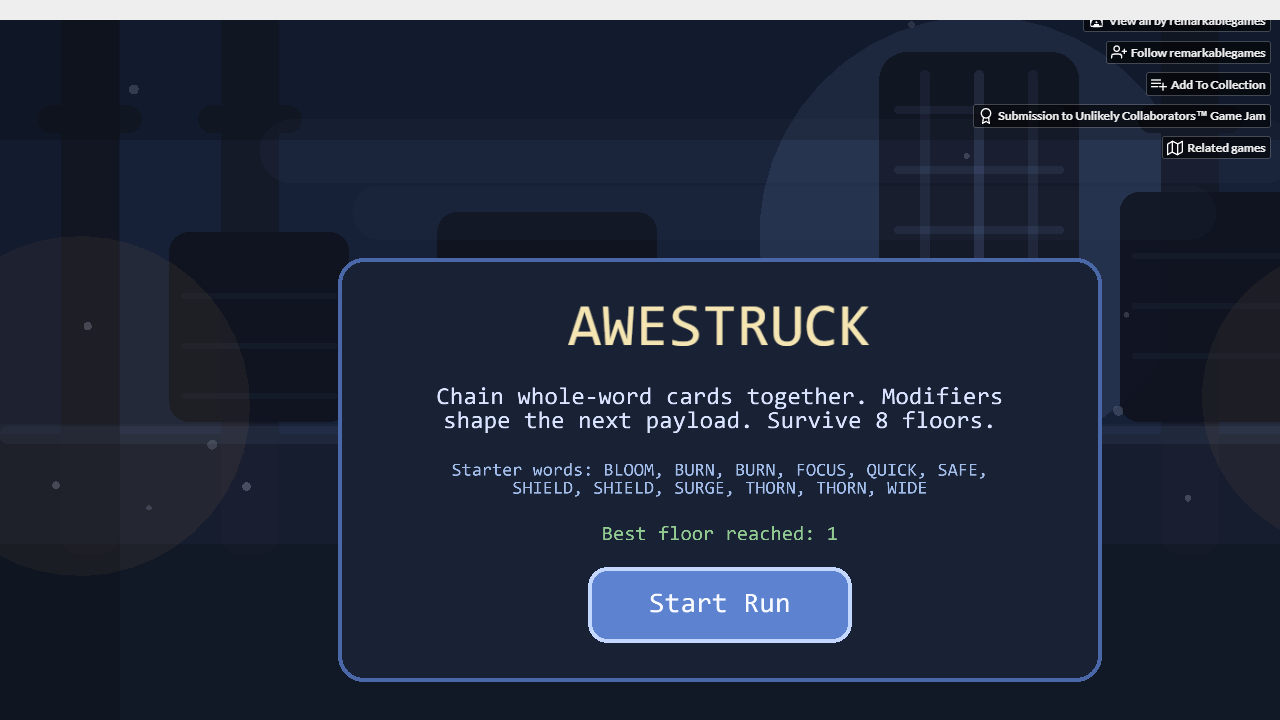 Screenshot of awestruck