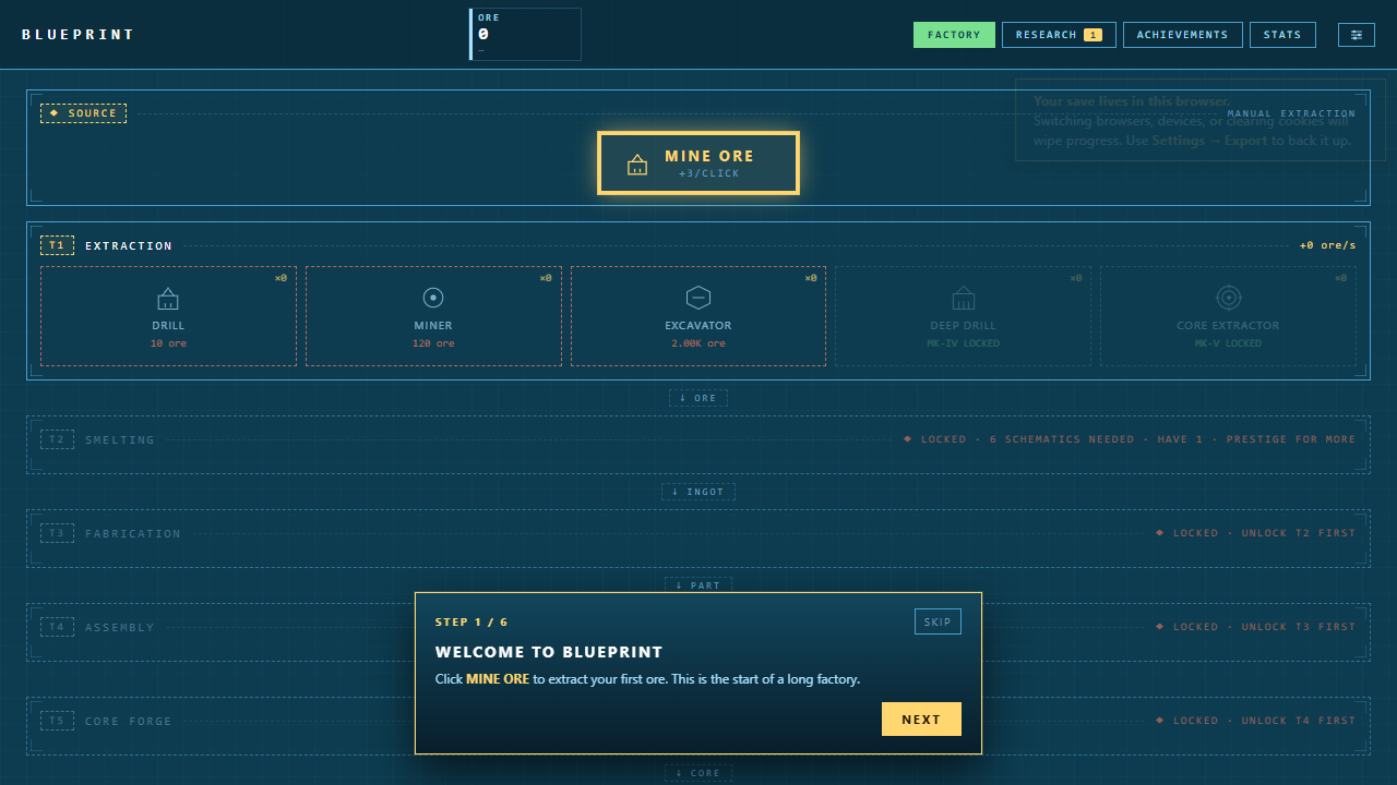 Screenshot of Blueprint
