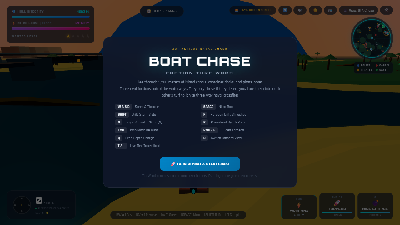 Screenshot of Boat Chase