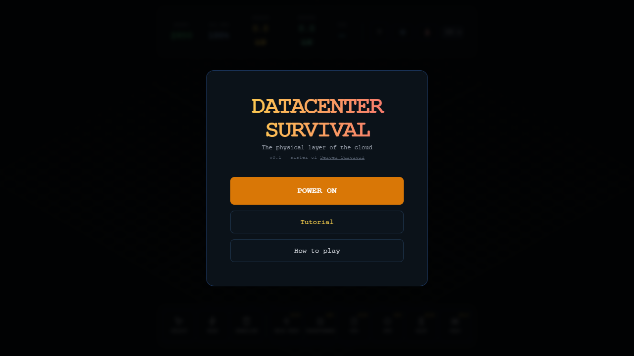 Screenshot of datacenter survival