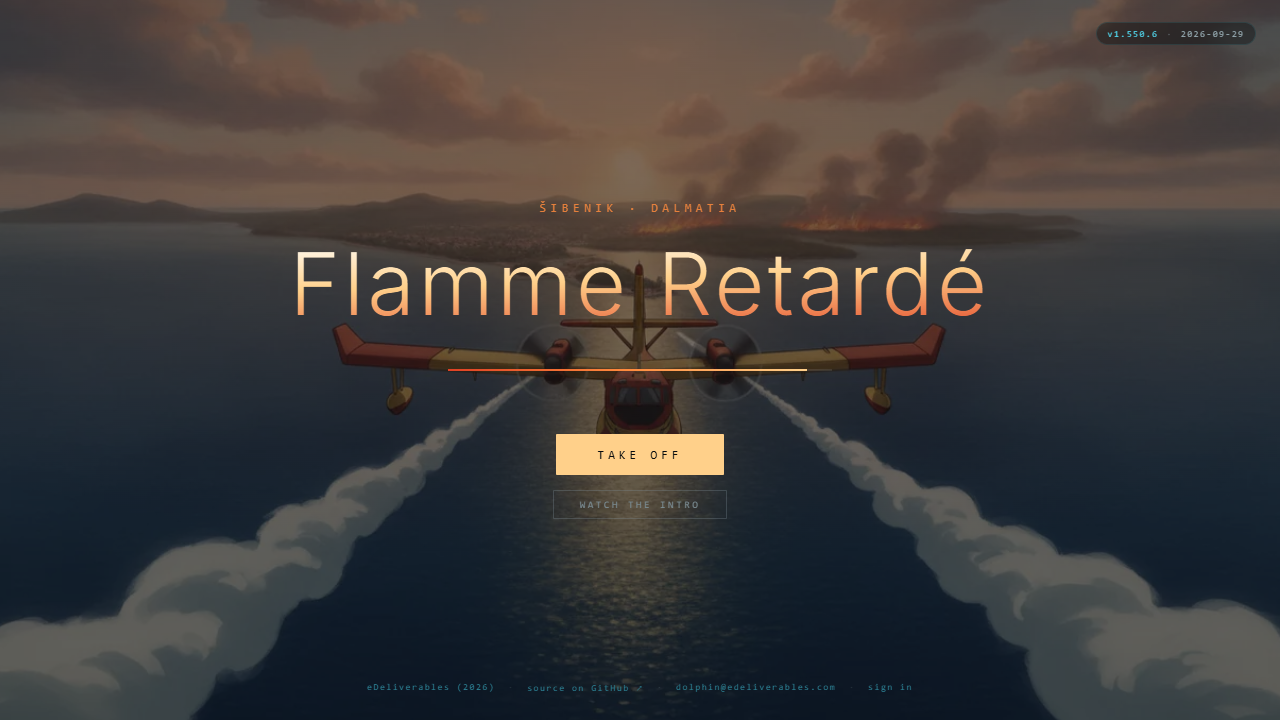 Screenshot of flamme retarde