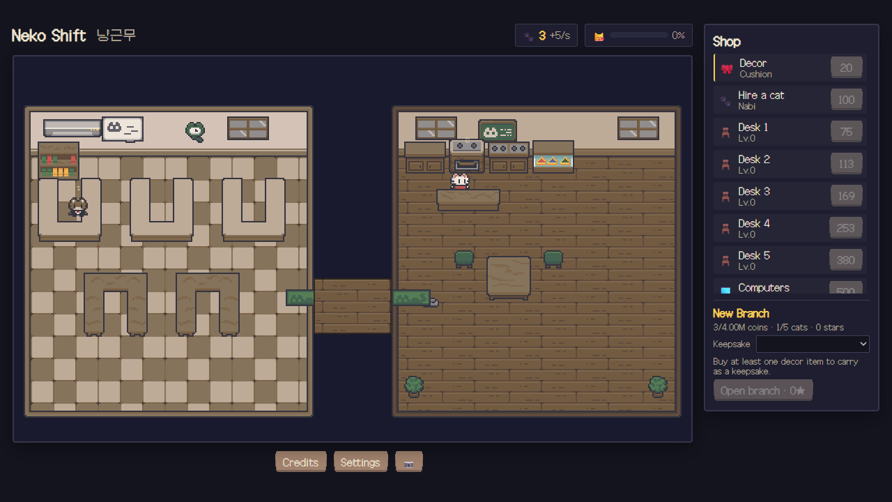 Screenshot of neko shift public
