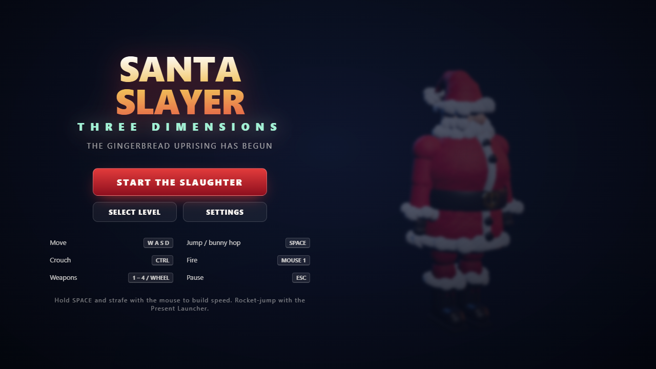 Screenshot of santa slayer 3d