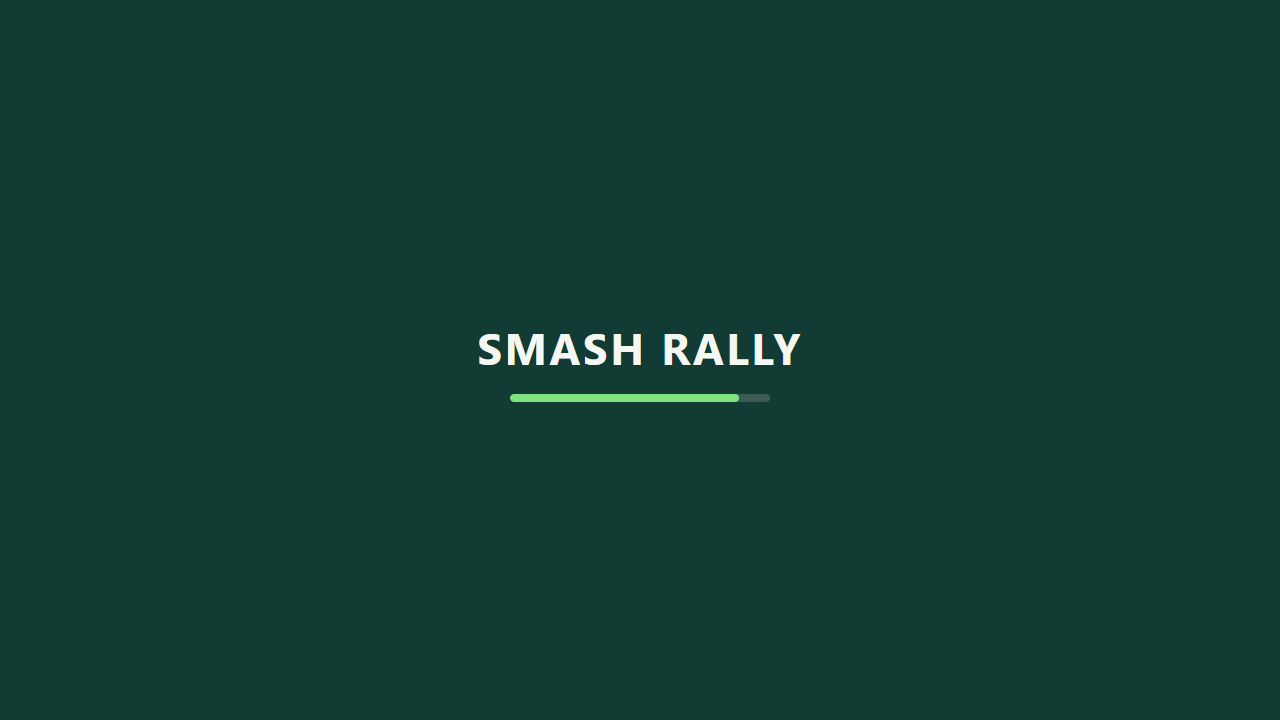Screenshot of smash rally
