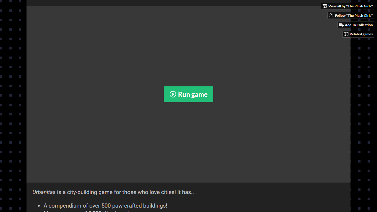 Screenshot of Urbanitas